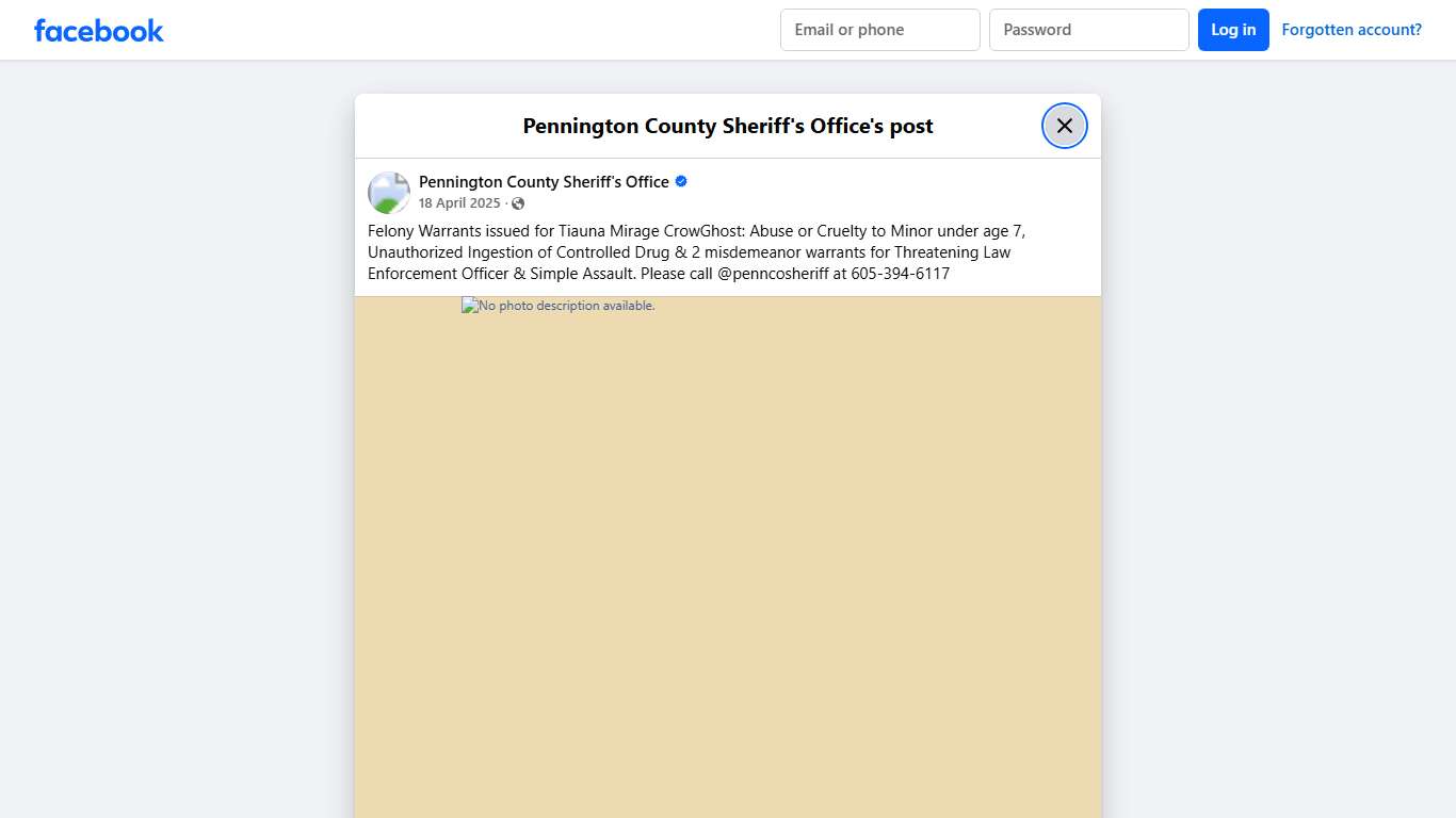 Felony Warrants... - Pennington County Sheriff's Office | Facebook